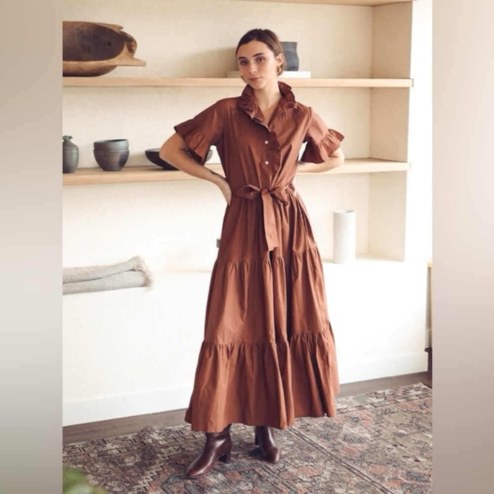 Mille Brown Victoria Dress